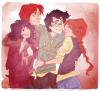 Hermiona, Ron, Harry, Ginny